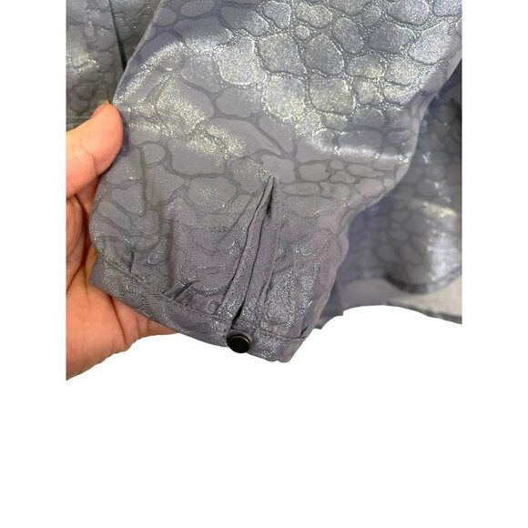 Revolve Krisa Gray Long Sleeve Blouse Size Large NWT - Picture 3 of 6